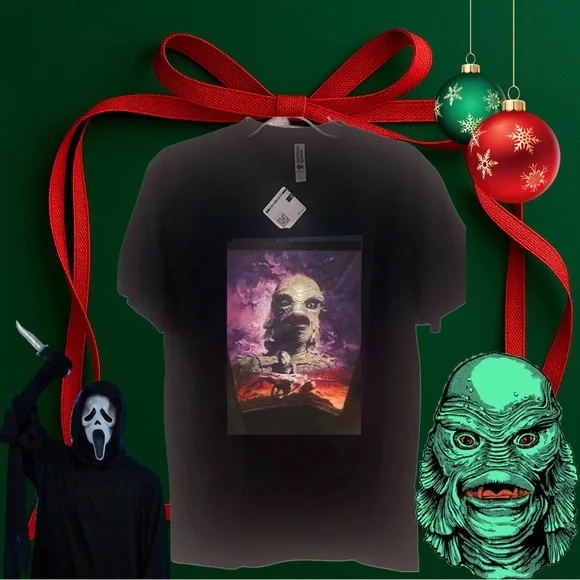 NEW Next Level Apparel Black Tee with Mythical Creature Design “RARE” - Picture 6 of 11